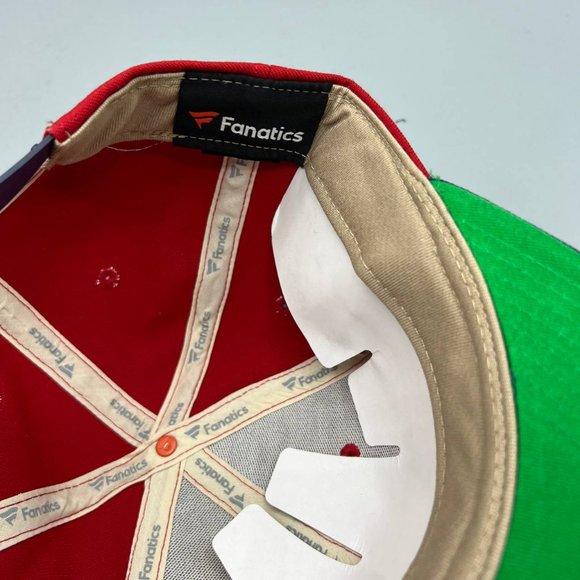 Chicago Fire FC Hat Men Navy Red Fanatics MLS Snap Back Cap New - Picture 8 of 9